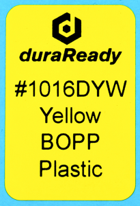 School bus yellow in a 1.0 x 1.5" BOPP label, ideal for bibliography, classification and cataloging labels.