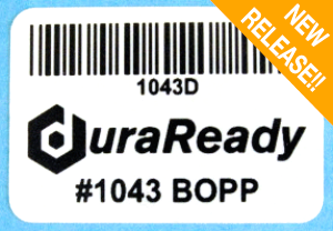 #1043D, 1.625 x 1.125" White BOPP Plastic DuraReady Label, 450 labels per roll, Compatible with Dymo Labelwriter label #30252, select Zebra printers