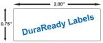 Durable, matte white 0.75 x 2.0