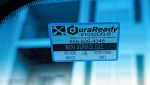 Removable Oil change and Service Reminder windshield Label with blue border