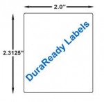 Removable, crystal clear 2 x 2.3125