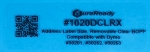 Extra large roll of removable, crystal clear 1.125 x 3.5" windshield labels no fade service reminder and oil change labels that are mitchell 1 compatible