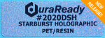 2020DSH 1.125 x 3.5" Starburst Holographic Polyester Label