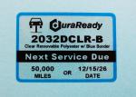 2032DCLR-B 1.75 x 2.5" Clear Removable Label with Blue Border
