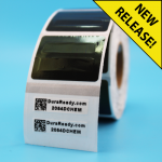 2054DCHEM 1.0 x 0.25" White Chemical Resistant Tissue Cassette label